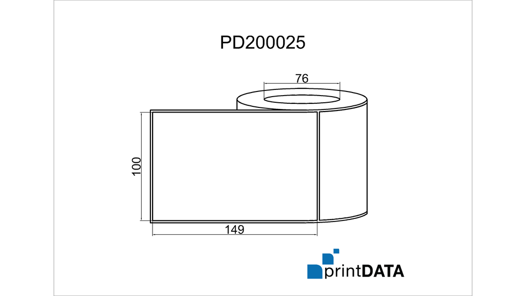 Blank Thermal Direct Labels; 100mm x 149mm